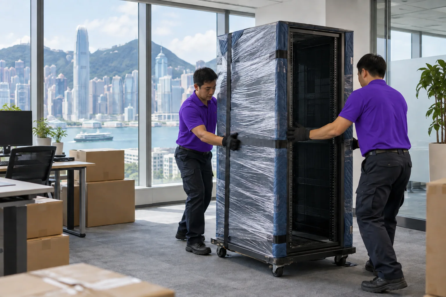 上善服務辦公室伺服器機櫃保護服務示意圖