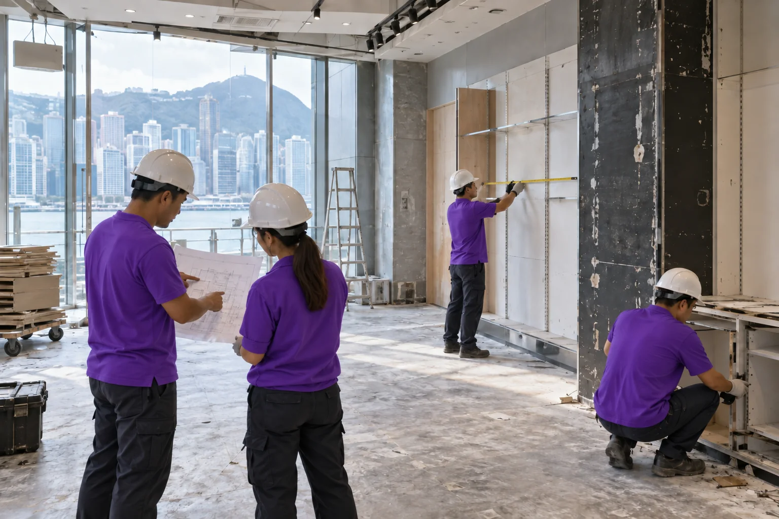 上善服務商舖清拆前空間測量服務示意圖