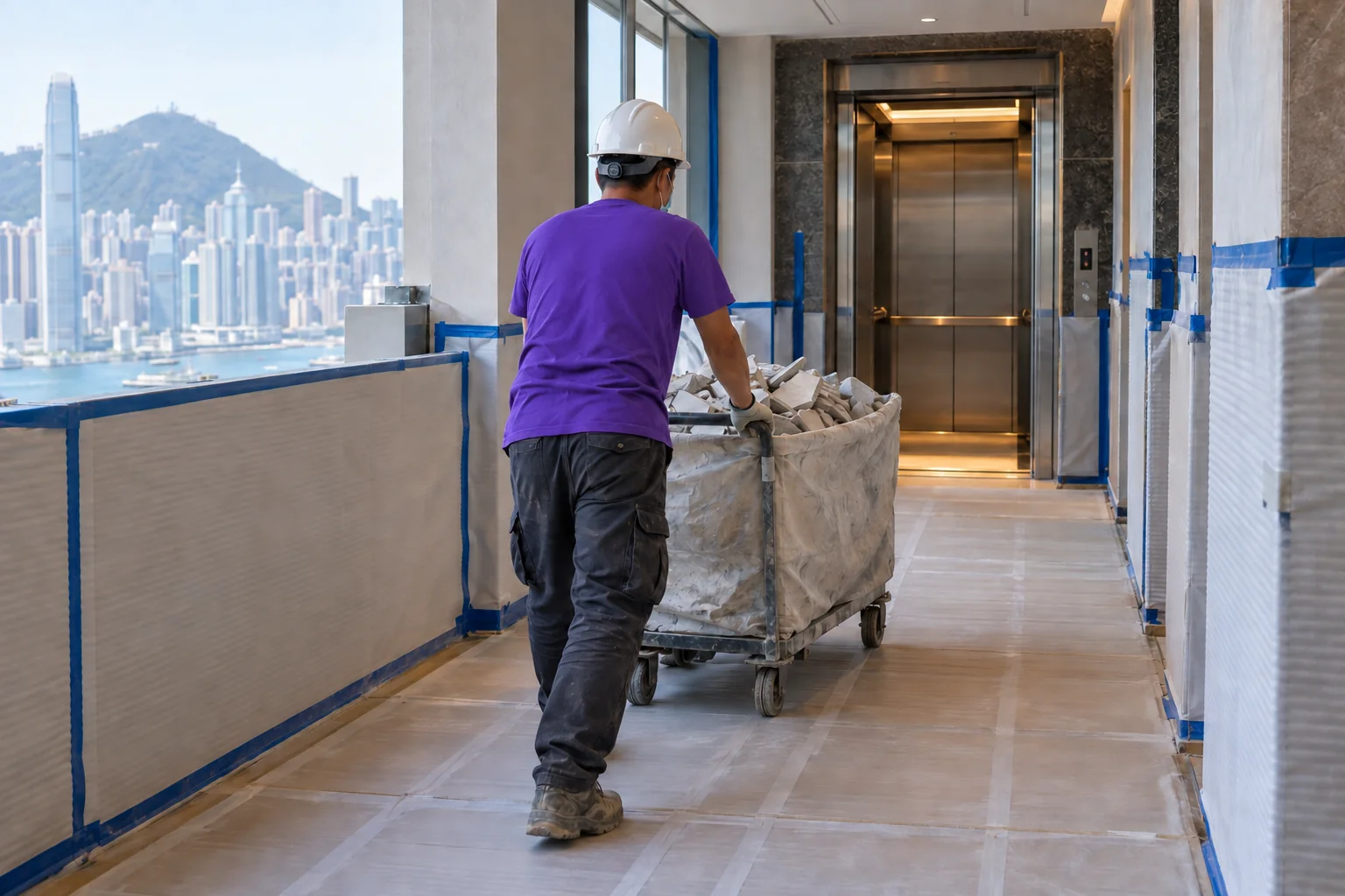 上善服務廢料沿保護路線運走服務示意圖