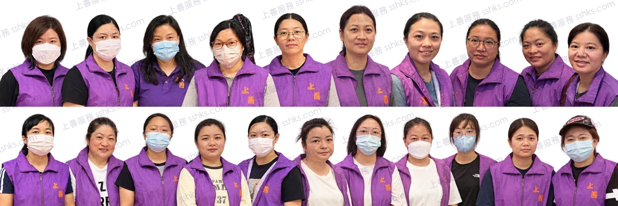 上善服務前線清潔師傅團隊合照 1